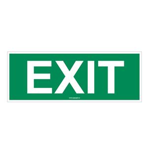 EXIT - bezpečnostní tabulka, plast 2 mm 200x75 mm