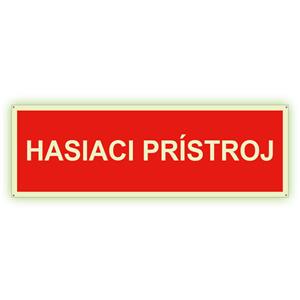 Hasiaci prístroj - fotoluminiscenčná tabuľka, plast 2 mm s dierkami 150x50 mm