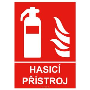 HASICÍ PŘÍSTROJ - bezpečnostní tabulka, plast A4, 0,5 mm