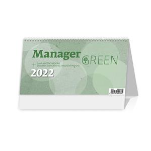 Kalendarz biurkowy 2022 Manager Green