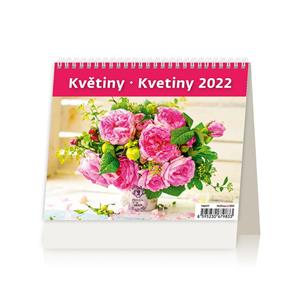 Kalendarz biurkowy 2022 - MiniMax Kwiaty