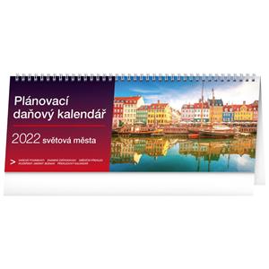 Kalendarz biurkowy 2022 Planner podatkowy - miejsca na świecie