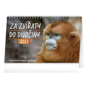 Kalendarz biurkowy 2023 Dzikie zwierzęta