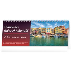 Kalendarz biurkowy 2023 Planner podatkowy - miejsca na świecie