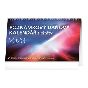 Kalendarz biurkowy 2023 Podatkowy z cytatami