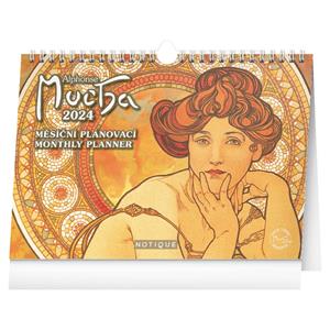 Kalendarz biurkowy 2024 Alfons Mucha