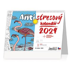 Kalendarz biurkowy 2024 - Antystresowy