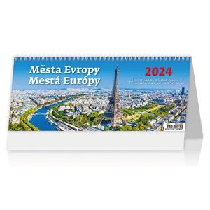 Kalendarz biurkowy 2024 - Miasta Europy