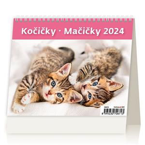 Kalendarz biurkowy 2024 - MiniMax Kocięta