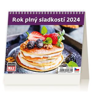 Kalendarz biurkowy 2024 - MiniMax Rok pełen słodyczy Rok pełen słodyczy