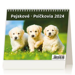 Kalendarz biurkowy 2024 - MiniMax Szczenięta