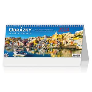 Kalendarz biurkowy 2024 - Obrazki ze świata