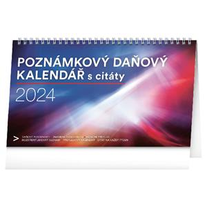 Kalendarz biurkowy 2024 Podatkowy z cytatami