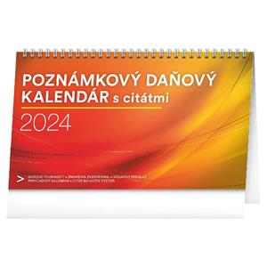 Kalendarz biurkowy 2024 Podatkowy z cytatmi i notatkami SK