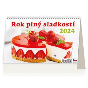 Kalendarz biurkowy 2024 - Rok pełen słodkości