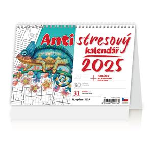 Kalendarz biurkowy 2025 - Antystresowy