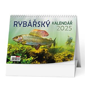 Kalendarz biurkowy 2025 Kalendarz wędkarski