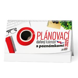 Kalendarz biurkowy 2025 Planowanie kalendarza podatkowego z notatkami