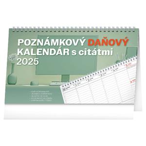 Kalendarz biurkowy 2025 Podatkowy z cytatmi i notatkami SK