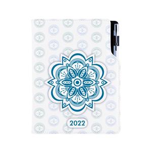 Kalendarz książkowy DESIGN dzienny B6 2022 - Mandala niebieska