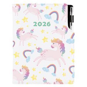 Kalendarz książkowy DESIGN dzienny B6 2026 polski - Unicorn