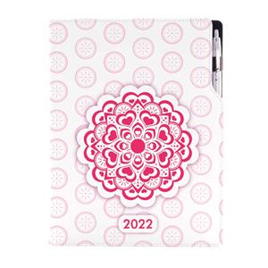 Kalendarz książkowy DESIGN tygodniowy A4 2022 polski - Mandala czerwona