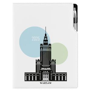 Kalendarz książkowy DESIGN tygodniowy A4 2025 polski - Warszawa