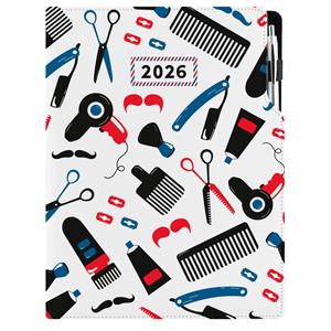 Kalendarz książkowy DESIGN tygodniowy A4 2026 polski -Barber