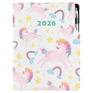 Kalendarz książkowy DESIGN tygodniowy A4 2026 polski - Unicorn