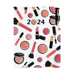 Kalendarz książkowy DESIGN tygodniowy A5 2024 słowacki - Make up