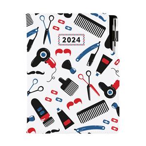 Kalendarz książkowy DESIGN tygodniowy B5 2024 - Barber