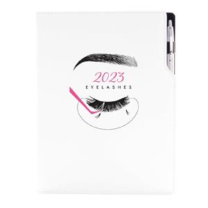 Kalendarz książkowy KOSMETYCZNY Eyelashes - DESIGN dzienny A4 2023 polski