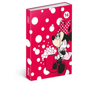 Kalendarz książkowy Minnie tygodniowy B6 magnetyczny 2016