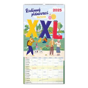 Kalendarz ścienny 2025 Rodzinny planer XXL