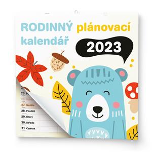 Kalendarz ścienny z notatkami 2023 Rodziny planner