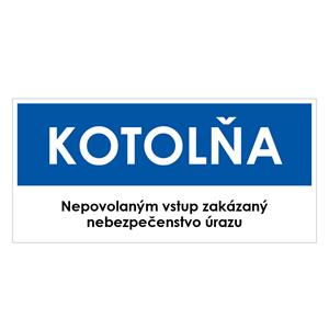 Kotolňa, modrá, plast 2mm,190x90mm