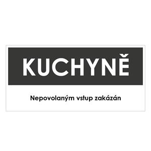 KUCHYNĚ, šedá, plast 1 mm 190x90 mm