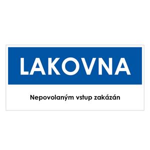 LAKOVNA, modrá, plast 1 mm 190x90 mm