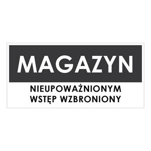 MAGAZYN, szary - płyta PVC 1 mm 190x90 mm