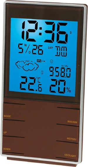 Meteostanice Jersey - hnědá