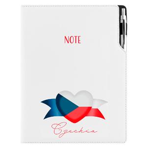 Notes DESIGN A4 czysty - biały - Czeska - flaga