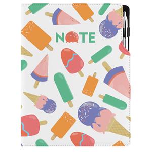 Notes DESIGN A4 kropkowany - Lody