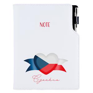 Notes DESIGN A5 czysty - biały - Czeska - flaga