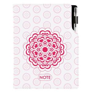 Notes DESIGN B5 kropkowany - Mandala czerwony