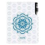 Notes DESIGN B5 kropkowany - Mandala niebieski