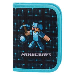 Piórnik szkolny jednopiętrowy Minecraft Blue Axe