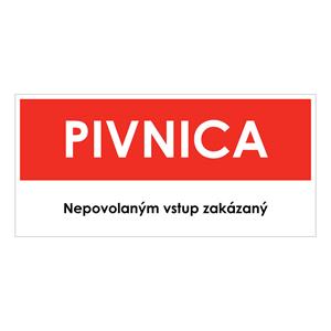 Pivnica, samolepka 190x90mm