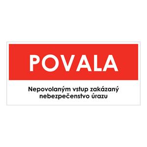 Povala, samolepka 190x90mm