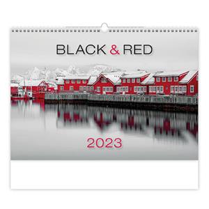 Ścienny Kalendarz 2023 - Black Red