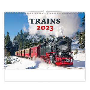 Ścienny Kalendarz 2023 - Trains